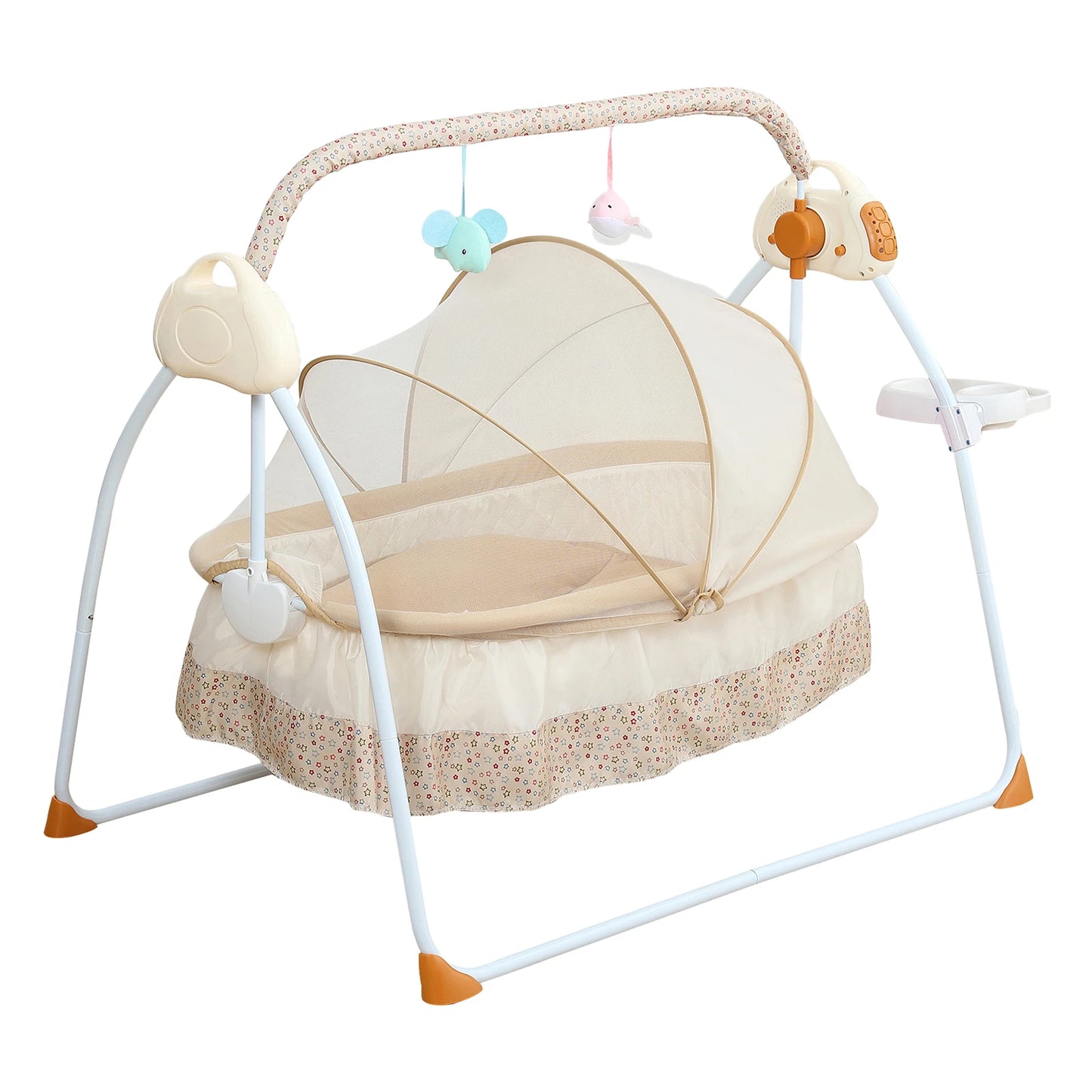 Electric Baby Cradle With Music Mosquito Net And Swing