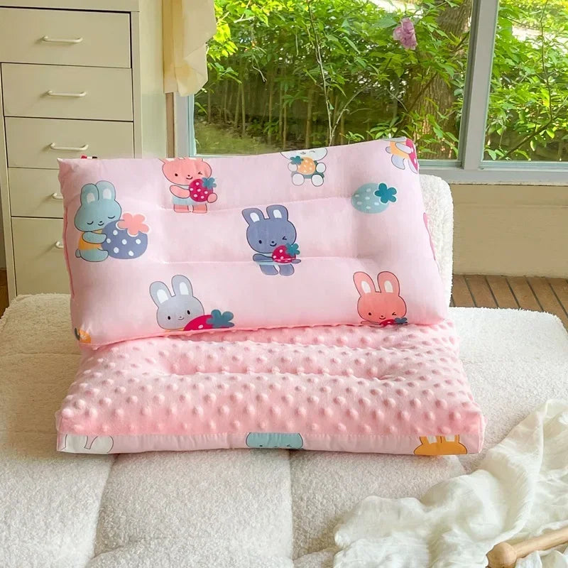 Soft Velvet Baby Pillow for Newborn Sleep and Head Support